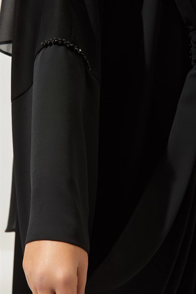 FARAH ABAYA HANDMADE-BLACK 