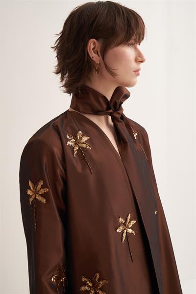 GLAMOR ABAYA BROWN