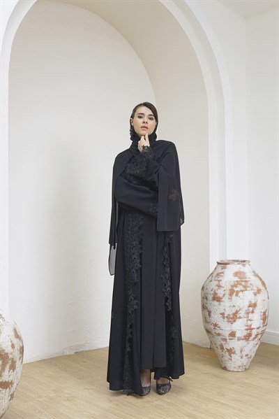 GÜPÜR İŞLEMELİ  ABAYA