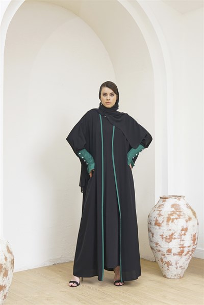 HEADLINE DETAIL ABAYA - YEŞİL MANŞET