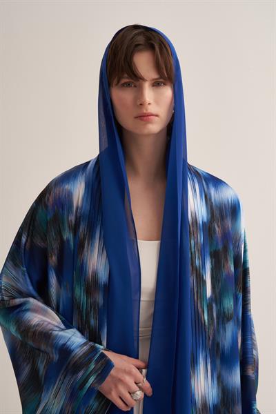 JULIE ABAYA & SCARF BLUE