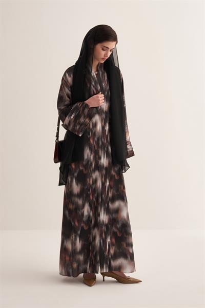JULIE ABAYA & SCARF BROWN
