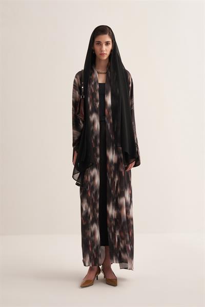 JULIE ABAYA & SCARF BROWN