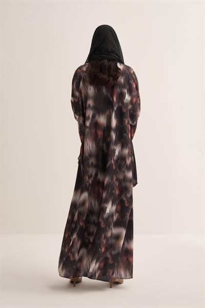 JULIE ABAYA & SCARF BROWN