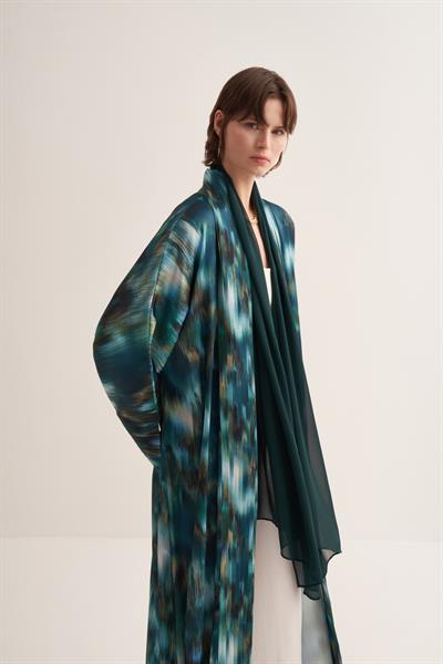 JULIE ABAYA & SCARF GREEN