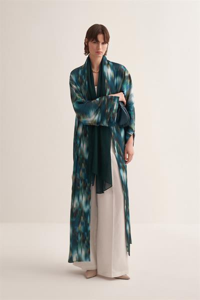 JULIE ABAYA & SCARF GREEN