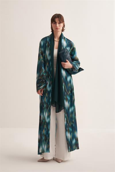 JULIE ABAYA & SCARF GREEN