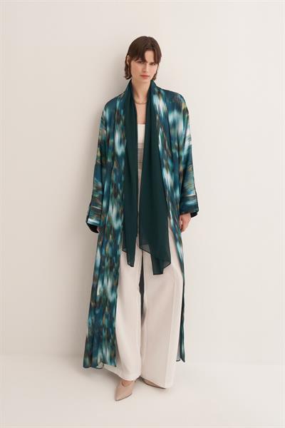 JULIE ABAYA & SCARF GREEN