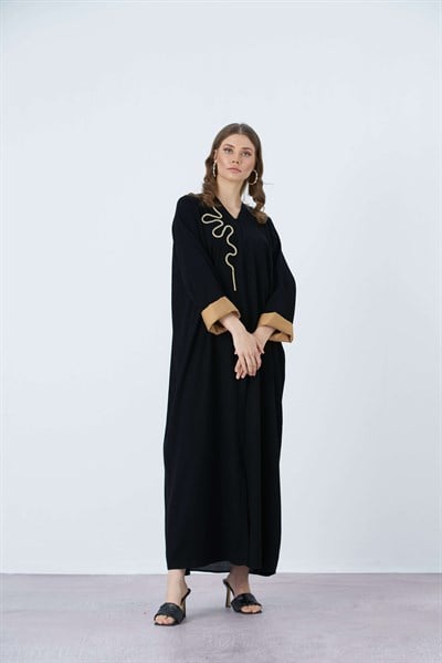 CRYSTAL STONE DETAIL ABAYA