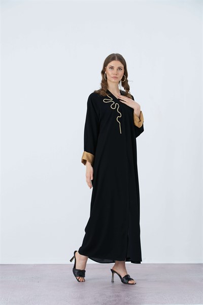 CRYSTAL STONE DETAIL ABAYA