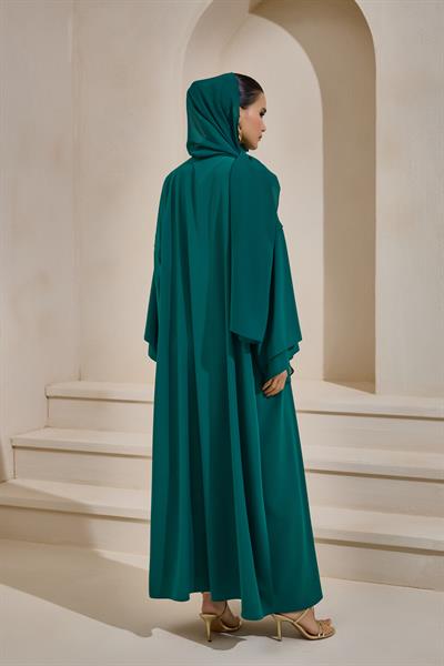 LAİLA CREPE ABAYA SET EMERALD