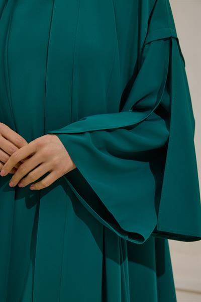 LAİLA CREPE ABAYA SET EMERALD