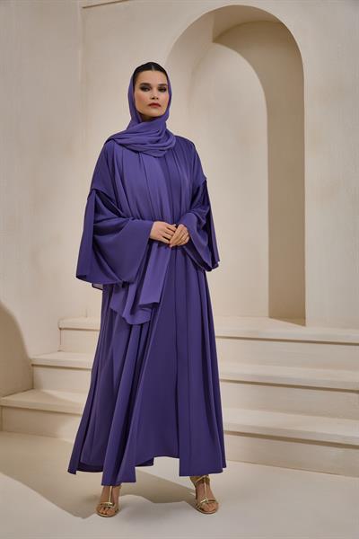 LAİLA CREPE ABAYA SET LAVENDER