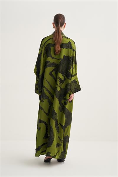 LARA VISCOSE ABAYA-GREEN