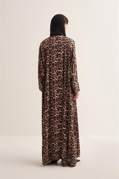 LEOPARD PATTERN ABAYA & SCARF
