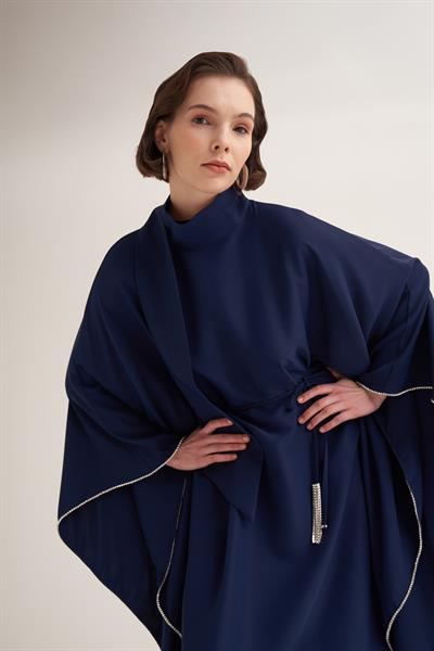 LILAH KAFTAN-NAVY BLUE