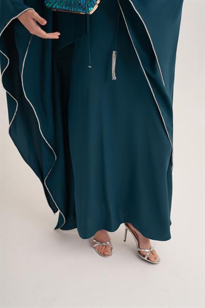 LILAH KAFTAN-PETROL BLUE