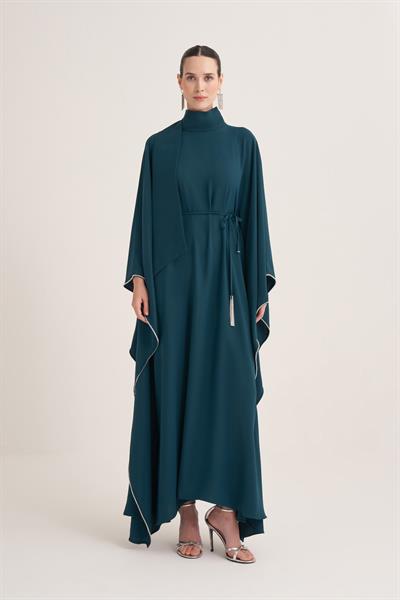 LILAH KAFTAN-PETROL BLUE