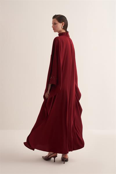 LILIES KAFTAN BURGUNDY