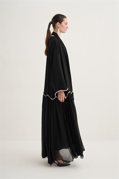 LINA CRYSTAL ABAYA BLACK