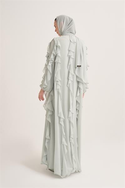 LOLA ABAYA & SCARF-MINT