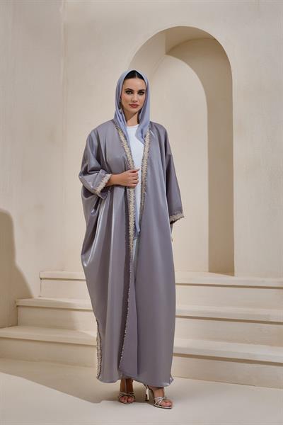 LOREN ABAYA SET GRAY