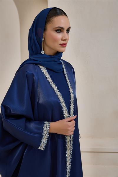 LOREN ABAYA SET NAVY BLUE