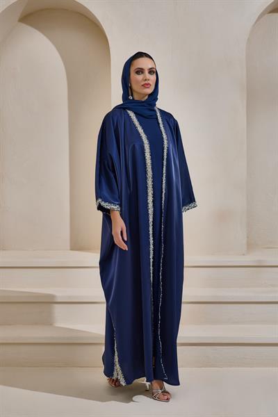 LOREN ABAYA SET NAVY BLUE