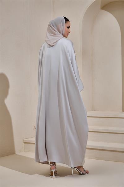 LUXURY SATIN ABAYA MINK 