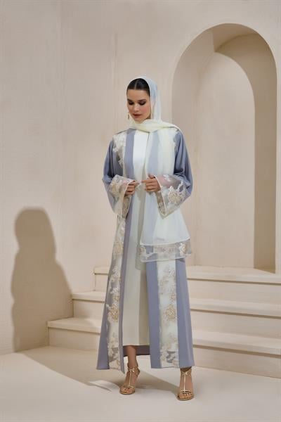 MARIA ABAYA SET GRAY