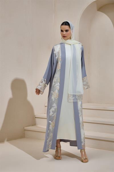 MARIA ABAYA SET GRAY