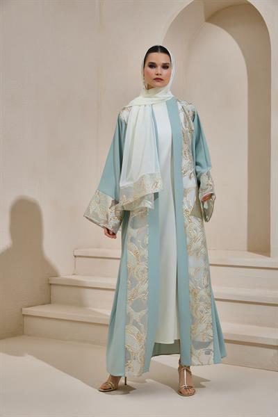 MARIA ABAYA SET MINT GREEN