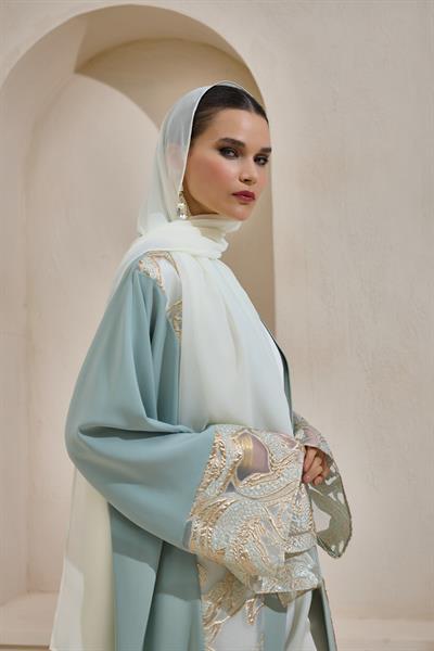 MARIA ABAYA SET MINT GREEN