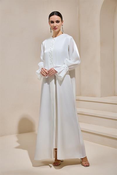 MELİS ABAYA WHITE