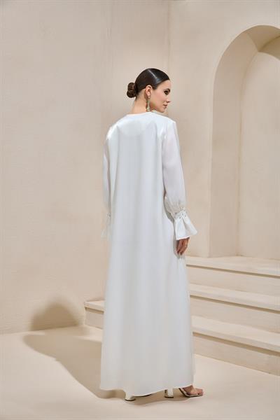 MELİS ABAYA WHITE