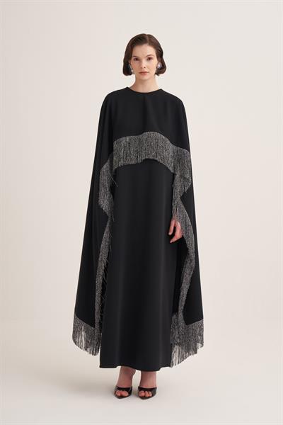 MILENA CAPE & DRESS - BLACK