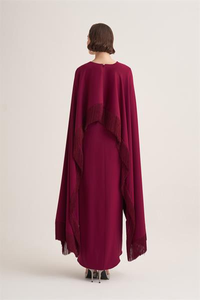 MILENA CAPE & DRESS - CHERRY