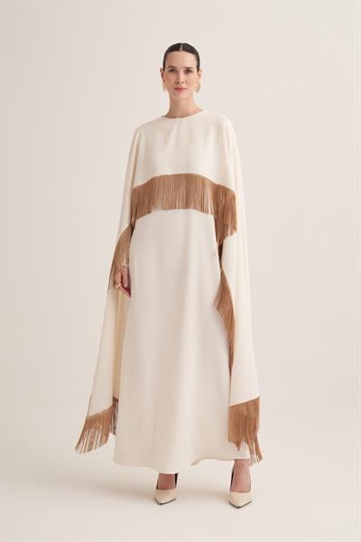 MILENA CAPE & DRESS - CREAM