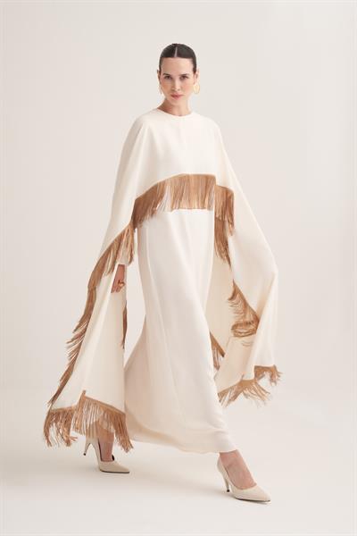 MILENA CAPE & DRESS - CREAM