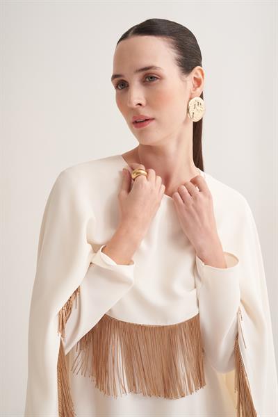 MILENA CAPE & DRESS - CREAM