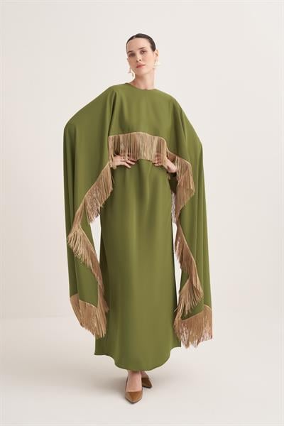 MILENA CAPE & DRESS - GREEN