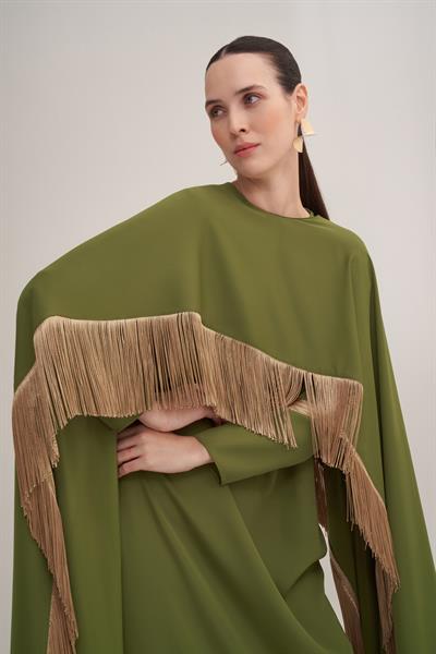 MILENA CAPE & DRESS - GREEN