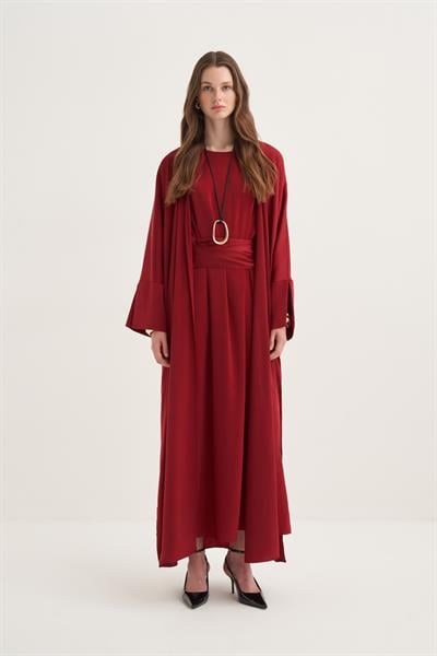 MIRA ABAYA SET CHERRY