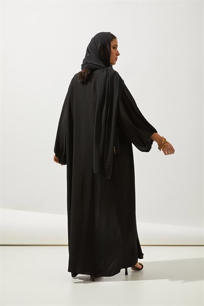 NATURAL ABAYA-BLACK