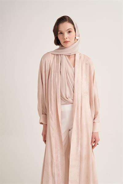 NESS ABAYA & SCARF-CREAM