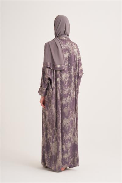 NESS ABAYA & SCARF-DARK MINK