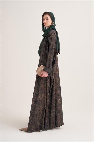 NESS ABAYA & SCARF-GREEN MIX