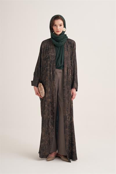 NESS ABAYA & SCARF-GREEN MIX