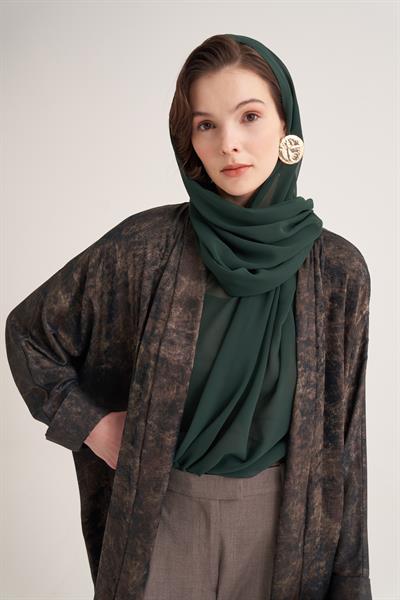 NESS ABAYA & SCARF-GREEN MIX