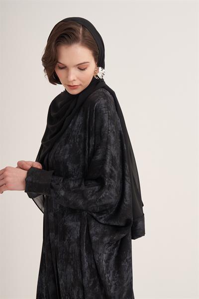 NESS ABAYA & SCARF-NAVY BLUE